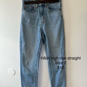 H&M high rise straight